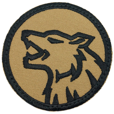 WOLF HEAD PATCH - COYOTE