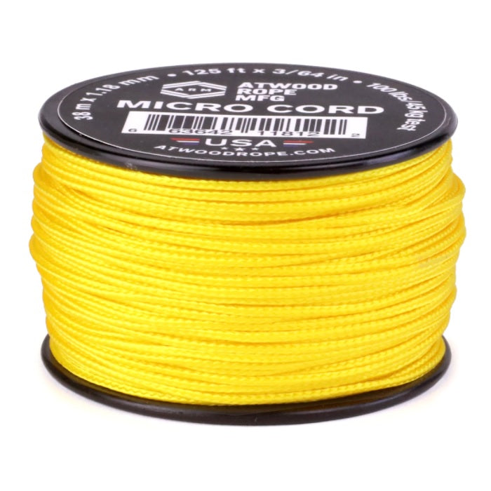 ATWOOD ROPE MFG MICRO CORD (125FT) - YELLOW