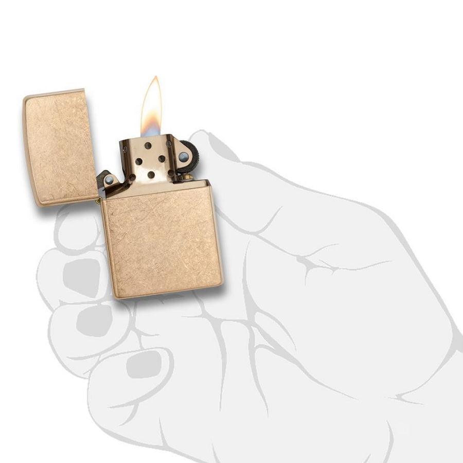 ZIPPO ARMOR TUMBLED BRASS