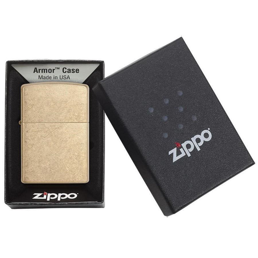 ZIPPO ARMOR TUMBLED BRASS
