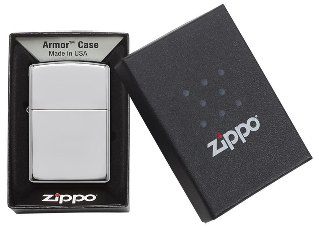 ZIPPO #167 HEAVY-WALLED ARMOR HIGH POLISH CHROME