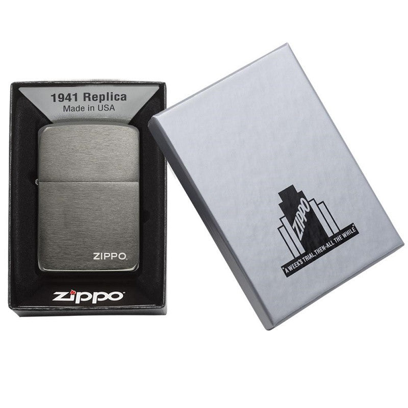 ZIPPO 1941 REPLICA BLACK ICE