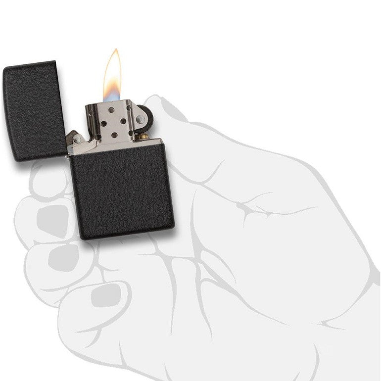 ZIPPO BLACK CRACKLE
