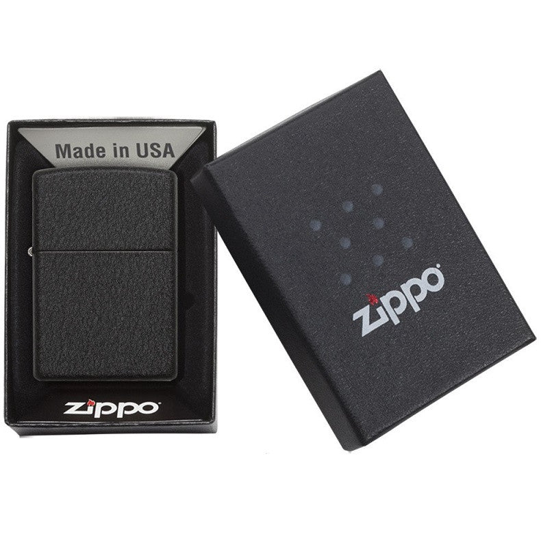 ZIPPO BLACK CRACKLE