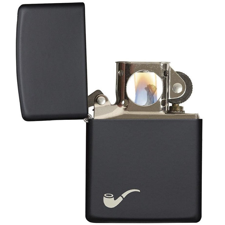 ZIPPO BLACK MATTE PIPE