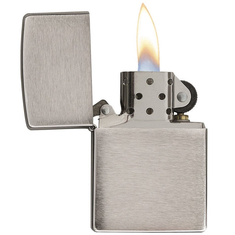 ZIPPO BRUSH CHROME
