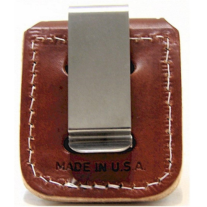 ZIPPO LEATHER LIGHTER CASE - CLIP - BROWN