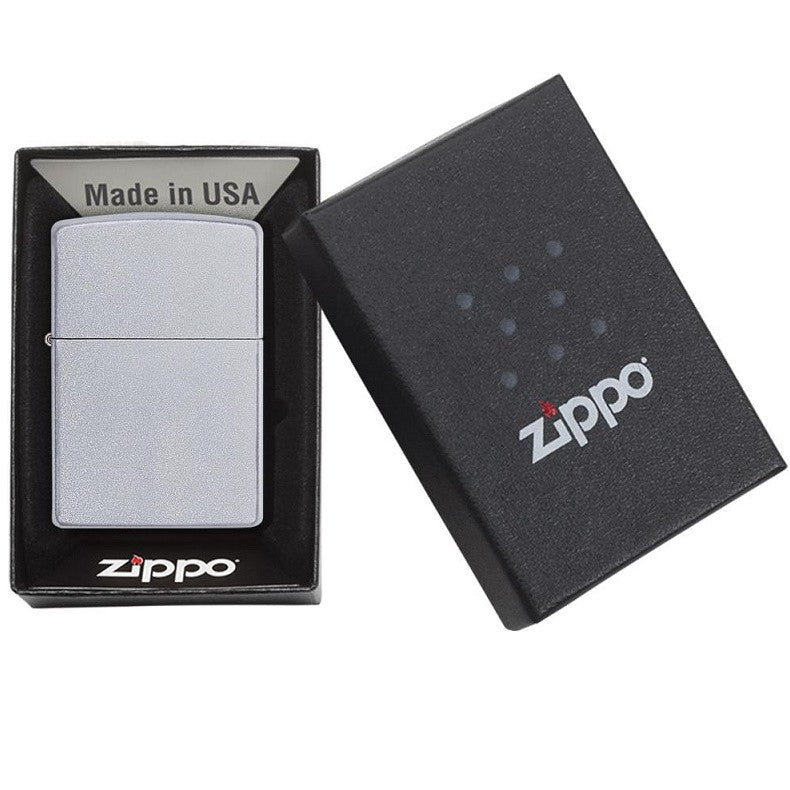 ZIPPO SATIN CHROME