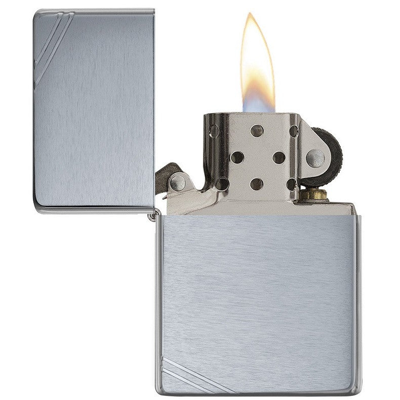 ZIPPO VINTAGE BRUSH CHROME