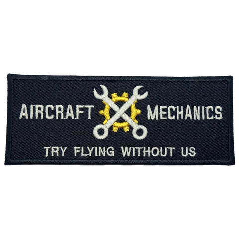 AIRCRAFT MECHANICS PATCH - BLACK - Hock Gift Shop | Army Online Store in Singapore