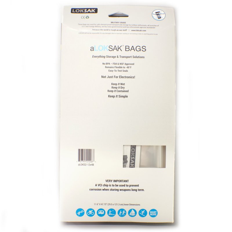 ALOKSAK ALOKD2 12X48 (2 PIECE PACK) - Hock Gift Shop | Army Online Store in Singapore