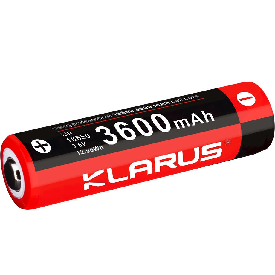 KLARUS 18GT-36 18650 3600mAh RECHARGEABLE LITHIUM BATTERY FOR XT11GT, XT12GT & OTHER