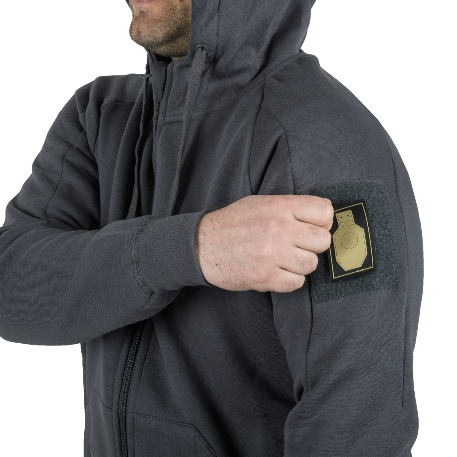 HELIKON-TEX URBAN TACTICAL HOODIE LITE - FULLZIP (BLACK)