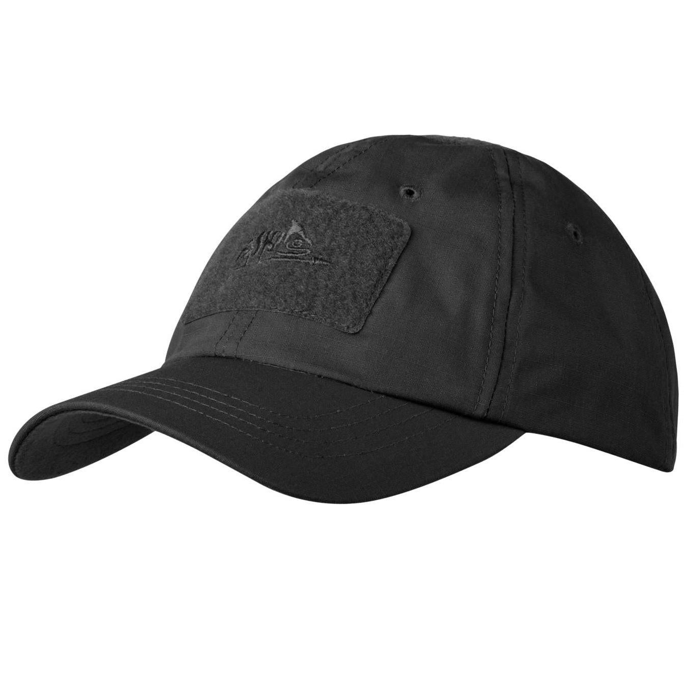 HELIKON-TEX POLYCOTTON RIPSTOP BASEBALL CAP - BLACK