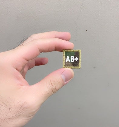 HGS BLOOD GROUP 1" PATCH, AB- (MULTICAM)