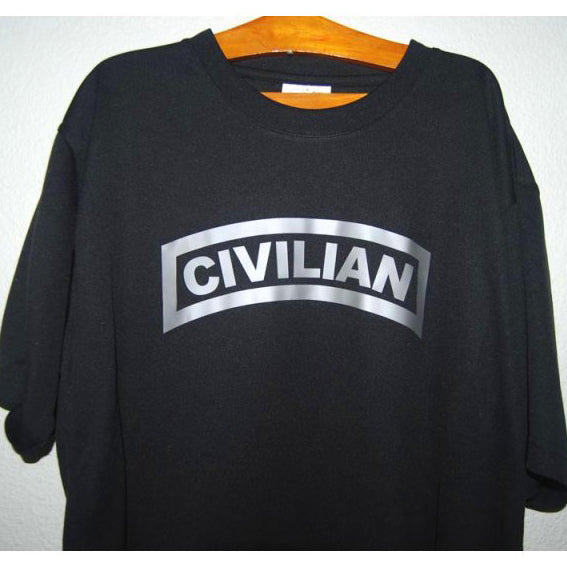 HGS T-SHIRT - CIVILIAN TAB (SILVER PRINT) - Hock Gift Shop | Army Online Store in Singapore