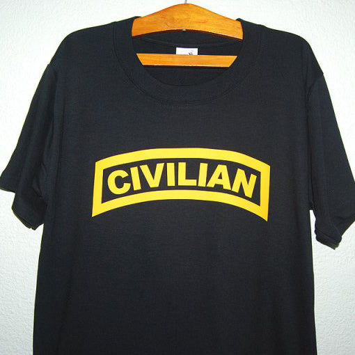 HGS T-SHIRT - CIVILIAN TAB (YELLOW PRINT) - Hock Gift Shop | Army Online Store in Singapore