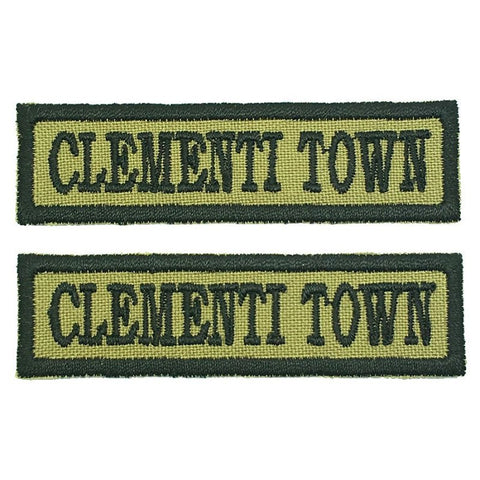 CLEMENTI TOWN NCC SCHOOL TAG - 1 PAIR - Hock Gift Shop | Army Online Store in Singapore