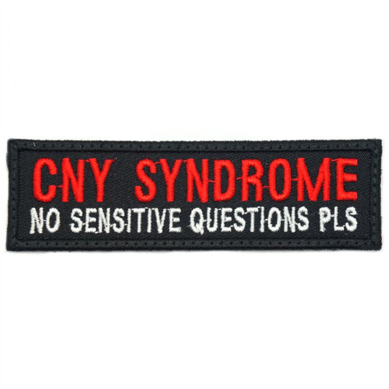 CNY SYNDROME PATCH - BLACK RED - Hock Gift Shop | Army Online Store in Singapore