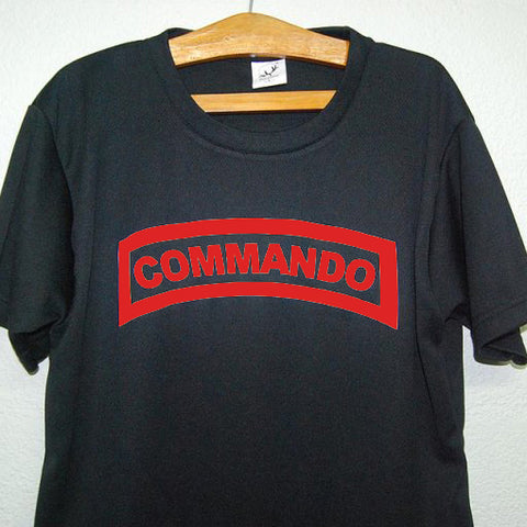 HGS T-SHIRT - COMMANDO TAB (RED PRINT) - Hock Gift Shop | Army Online Store in Singapore