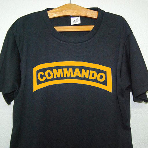 HGS T-SHIRT - COMMANDO TAB (YELLOW PRINT) - Hock Gift Shop | Army Online Store in Singapore