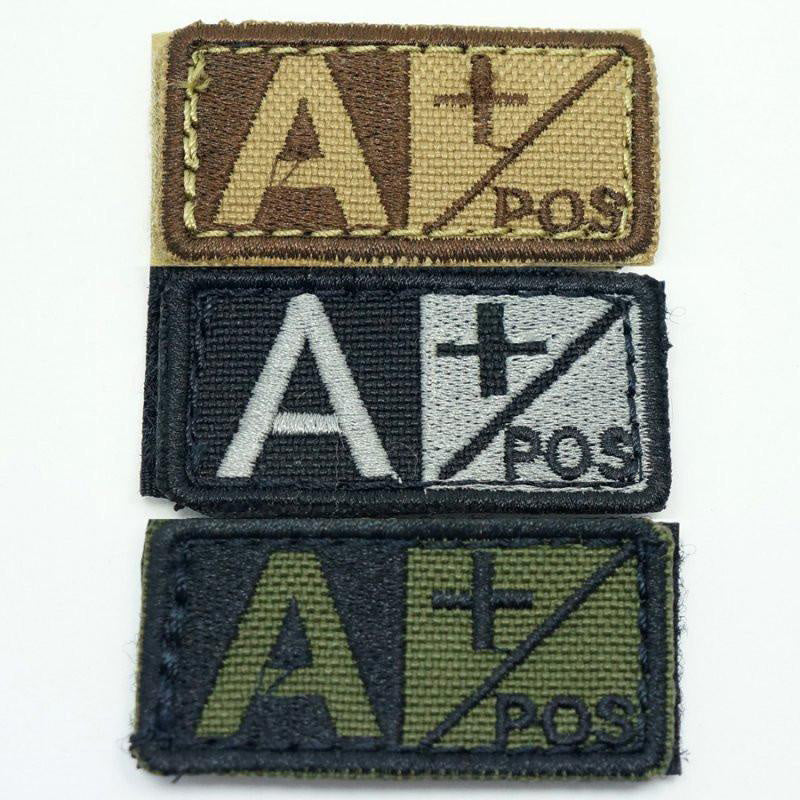 CONDOR BLOOD TYPE VELCRO PATCH - A POS