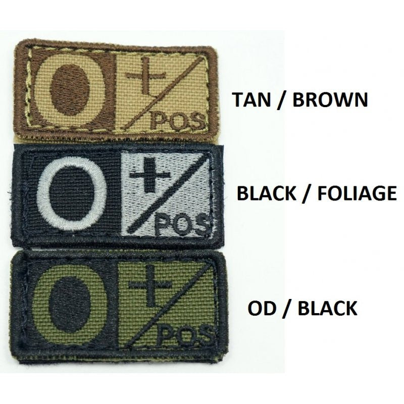 CONDOR BLOOD TYPE VELCRO PATCH - O POS