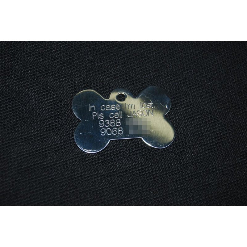 DOG BONE METAL TAG (LARGE)