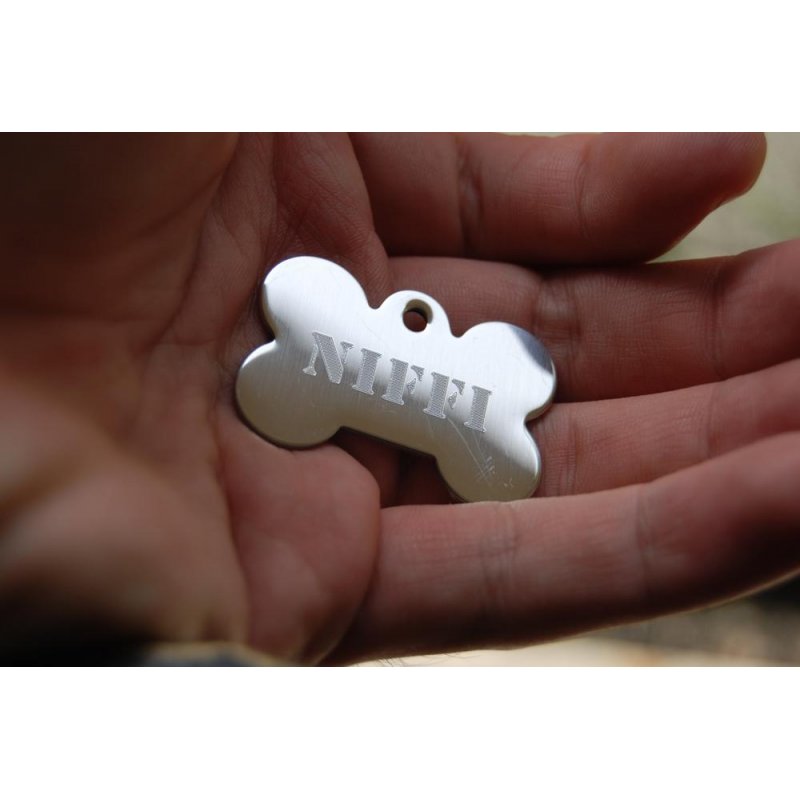 DOG BONE METAL TAG (LARGE)