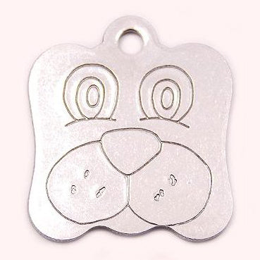 DOG FACE PET TAG (ALUMINIUM)