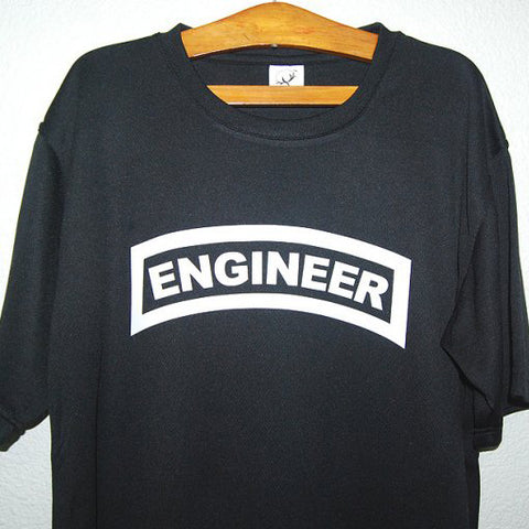 HGS T-SHIRT - ENGINEER TAB (WHITE PRINT) - Hock Gift Shop | Army Online Store in Singapore