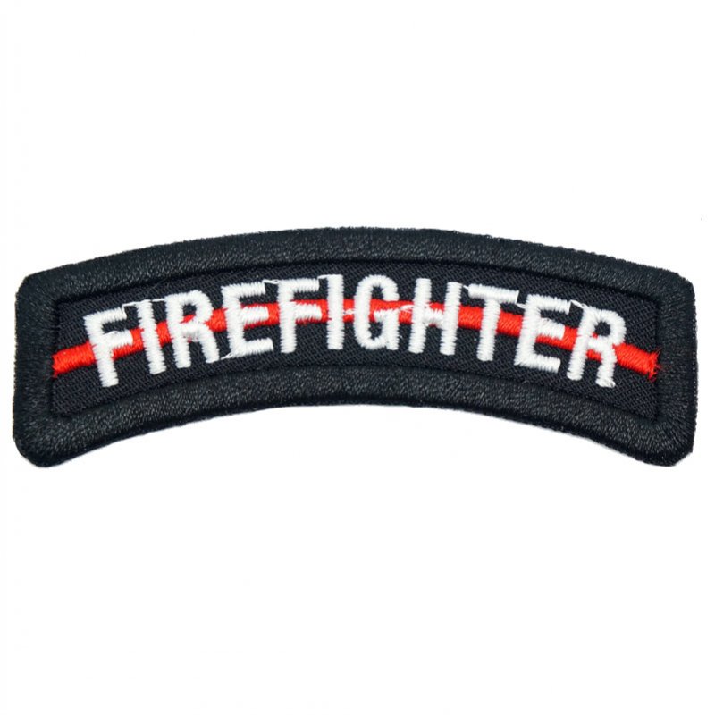 FIREFIGHTER TAB - RED LINE (BLACK)