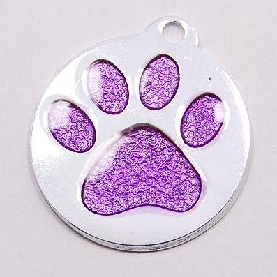 GLITTER ENAMEL PAW - PURPLE