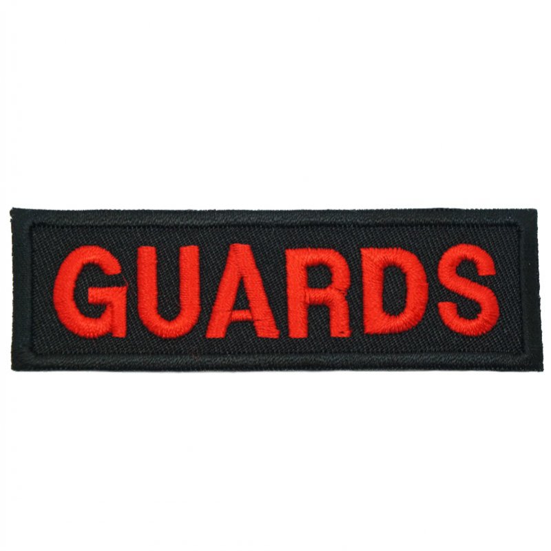 GUARDS UNIT TAG - BLACK RED