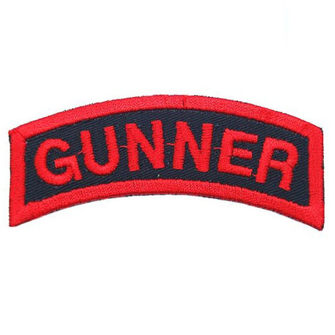 US GUNNER TAB - BLACK RED