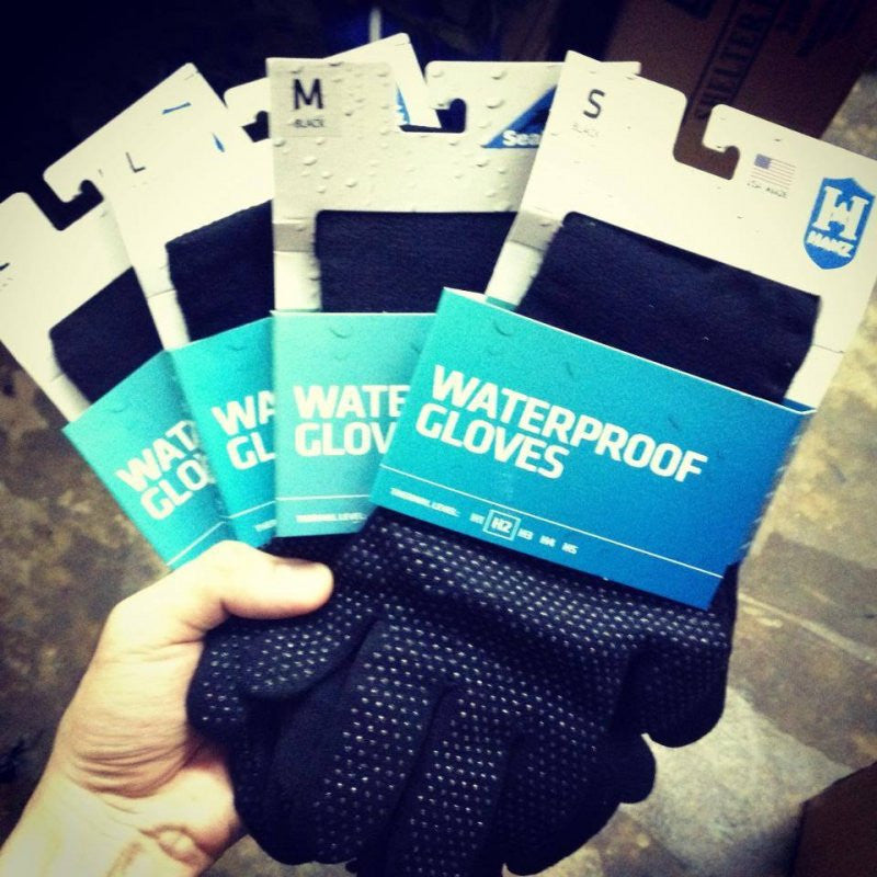 HANZ WATERPROOF GLOVES - BLACK