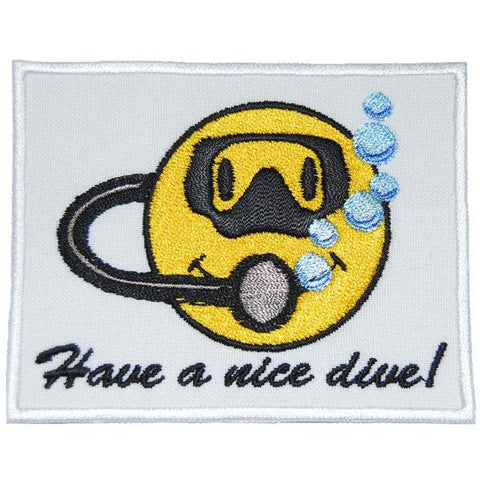 HAVE A NICE DIVE PATCH - WHITE