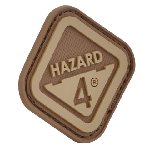 HAZARD 4 DIAMOND SHAPE MORALE PATCH PVC - COYOTE