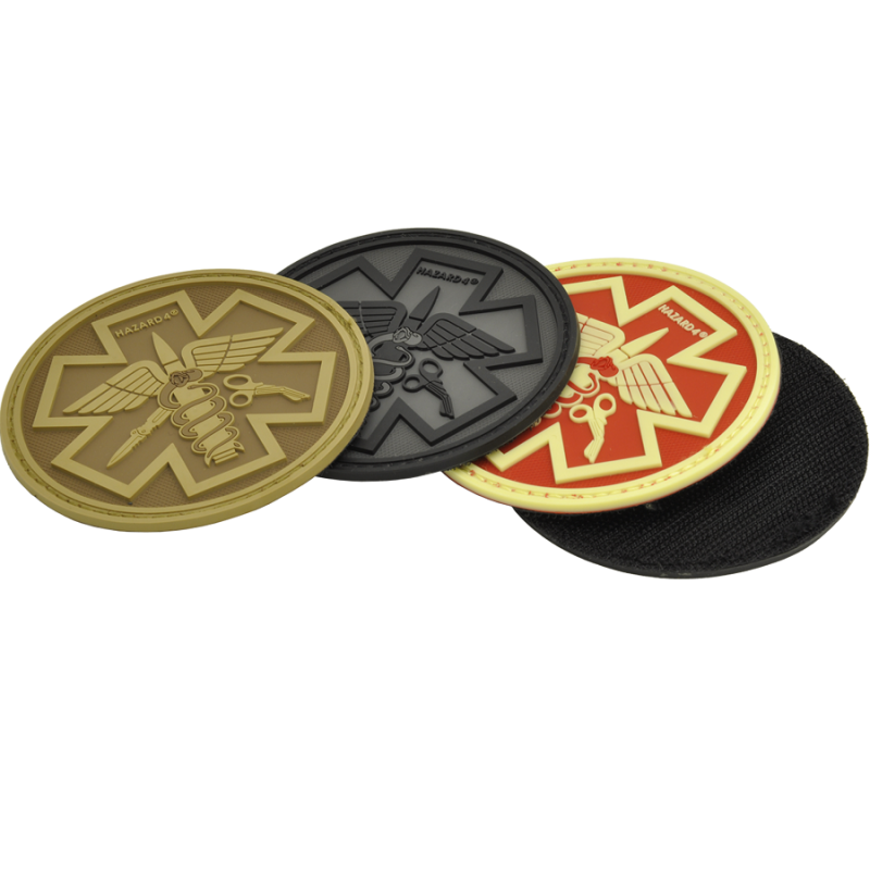 HAZARD 4 PARAMEDIC PATCH PVC - BLACK - Hock Gift Shop | Army Online Store in Singapore