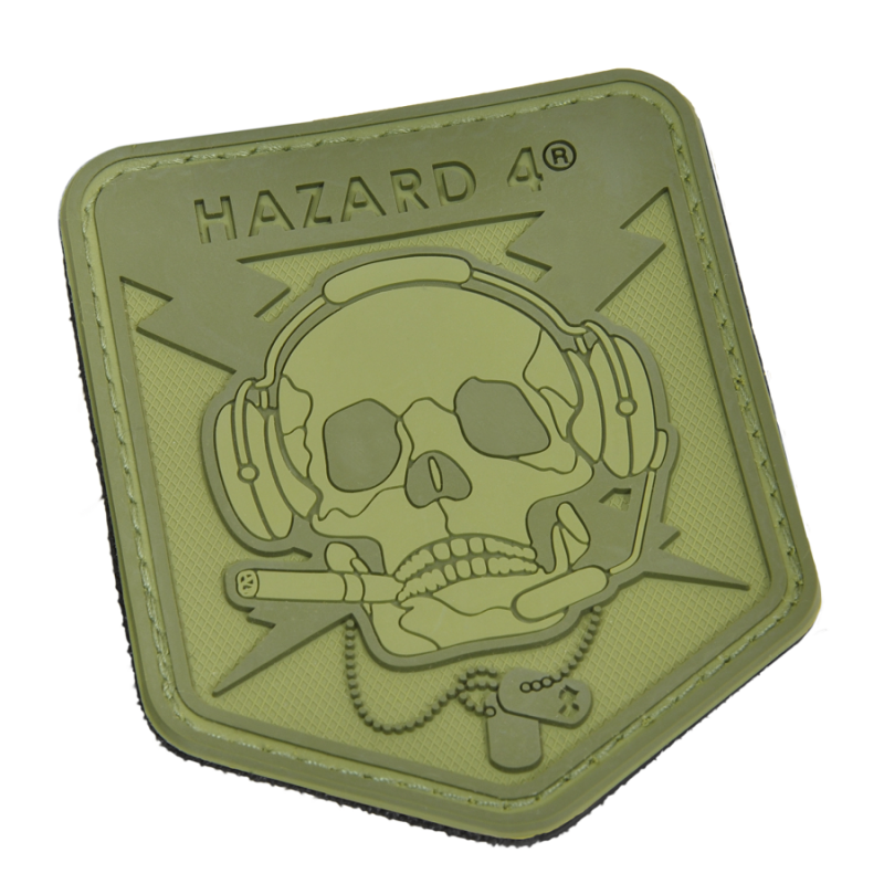 HAZARD 4 SPECOP SKULL MORALE PATCH PVC - OD GREEN