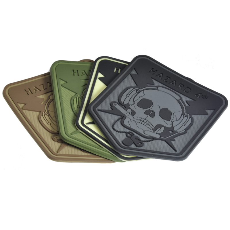 HAZARD 4 SPECOP SKULL MORALE PATCH PVC - OD GREEN