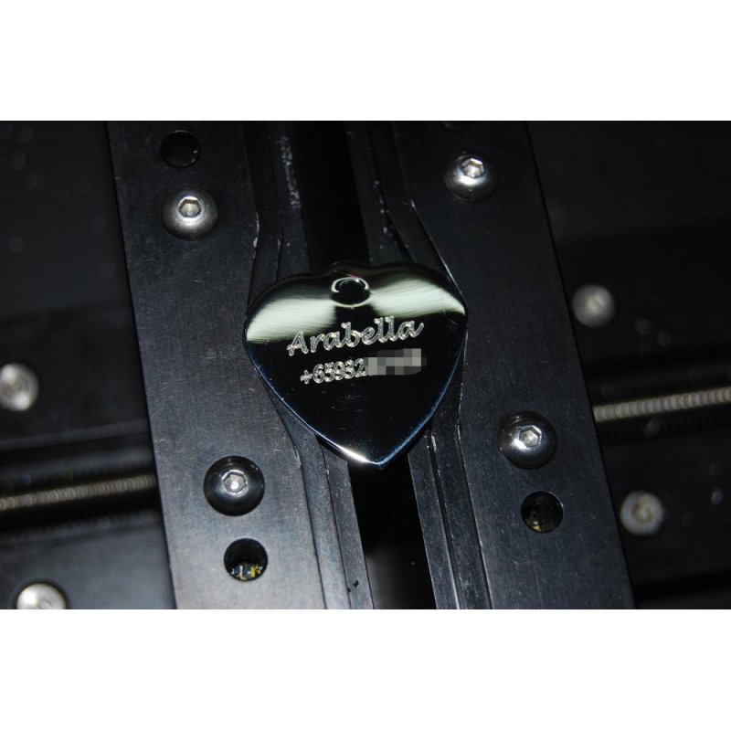 HEART SHAPE METAL TAG