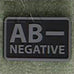 HELIKON-TEX PVC BLOOD PATCH - AB NEG - BLACK - Hock Gift Shop | Army Online Store in Singapore