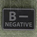 HELIKON-TEX PVC BLOOD PATCH - B NEG - BLACK - Hock Gift Shop | Army Online Store in Singapore