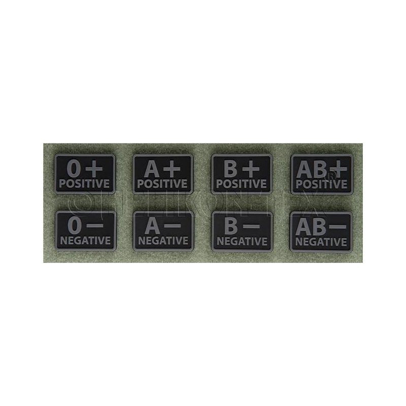 HELIKON-TEX PVC BLOOD PATCH - AB POS - BLACK - Hock Gift Shop | Army Online Store in Singapore