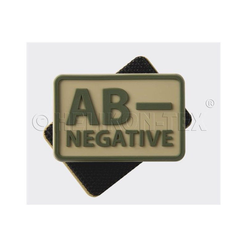 HELIKON-TEX PVC BLOOD PATCH - AB NEG - KHAKI - Hock Gift Shop | Army Online Store in Singapore