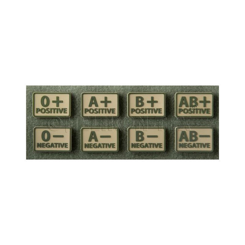 HELIKON-TEX PVC BLOOD PATCH - B POS - KHAKI - Hock Gift Shop | Army Online Store in Singapore