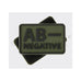 HELIKON-TEX PVC BLOOD PATCH - AB NEG - OLIVE GREEN - Hock Gift Shop | Army Online Store in Singapore