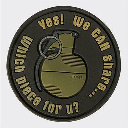 HELIKON-TEX "WE CAN SHARE" GRENADE PATCH - BROWN