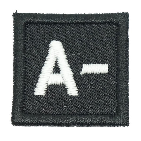 HGS BLOOD GROUP 1" PATCH, A- (BLACK) - Hock Gift Shop | Army Online Store in Singapore